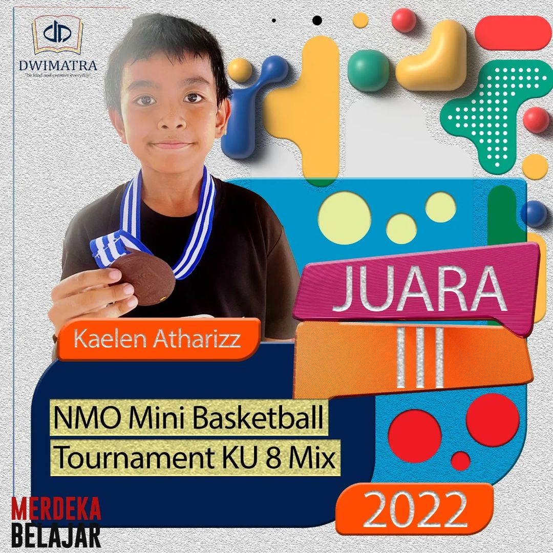 Kaelan Atharizz achieved Third Award at NMO Mini basketball tournament KU 8 Mix 2022